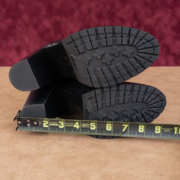 Rag&Bone Women Newbury 2.0 Black Leather Vibram Heel Boots size 7.5-8US EUR38 - Picture 5 of 8